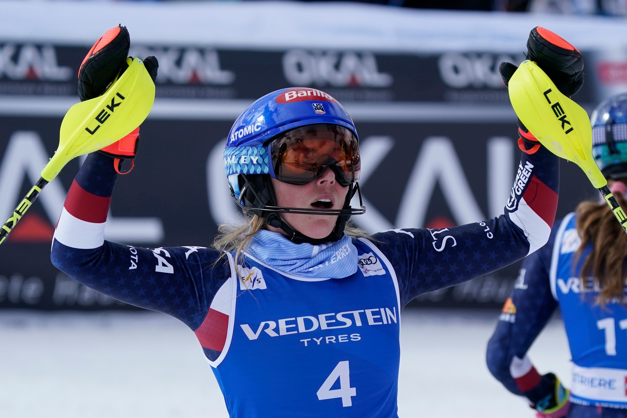Americká lyžiarka Mikaela Shiffrinová.