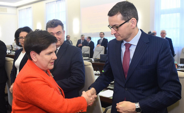 Beata Szydło i Mateusz Morawiecki