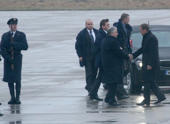 Na uroczystości w Świdwinie pojawił sie prezydent Lech Kaczyński i premier Donald Tusk