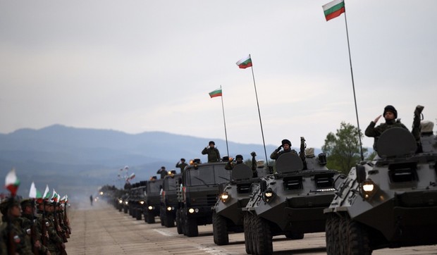 Proba vojne parade na aerodromu Dobroslavci kod Sofije, Bugarska, 3. maja 2023.