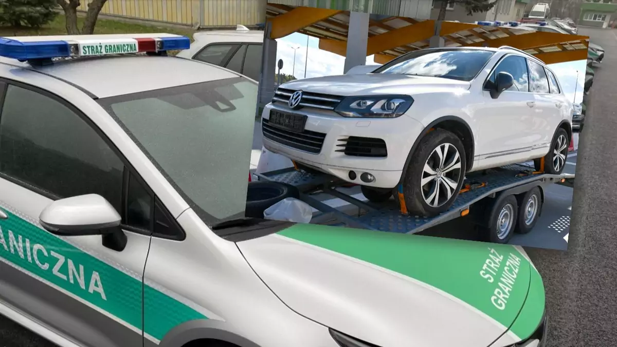 Volkswagen Touareg odzyskany przez polskich strażników