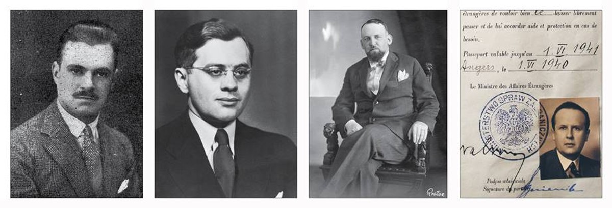 Konsul Konstanty Rokicki, Attaché ds. żydowskich poselstwa RP Juliusz Kühl, Poseł RP w Bernie Aleksander Ładoś, Stefan Jan Ryniewicz