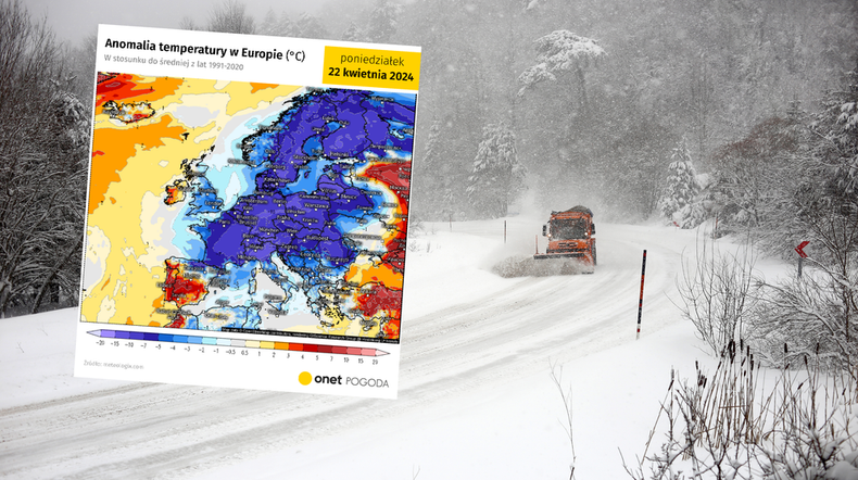 Do Europy nadciąga arktyczny podmuch (screen: meteologix.com)