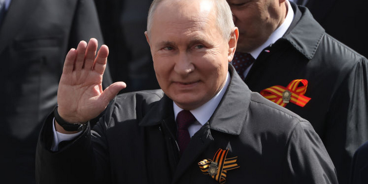 Władimir Putin podczas świętowania Dnia Zwycięstwa w Moskwie