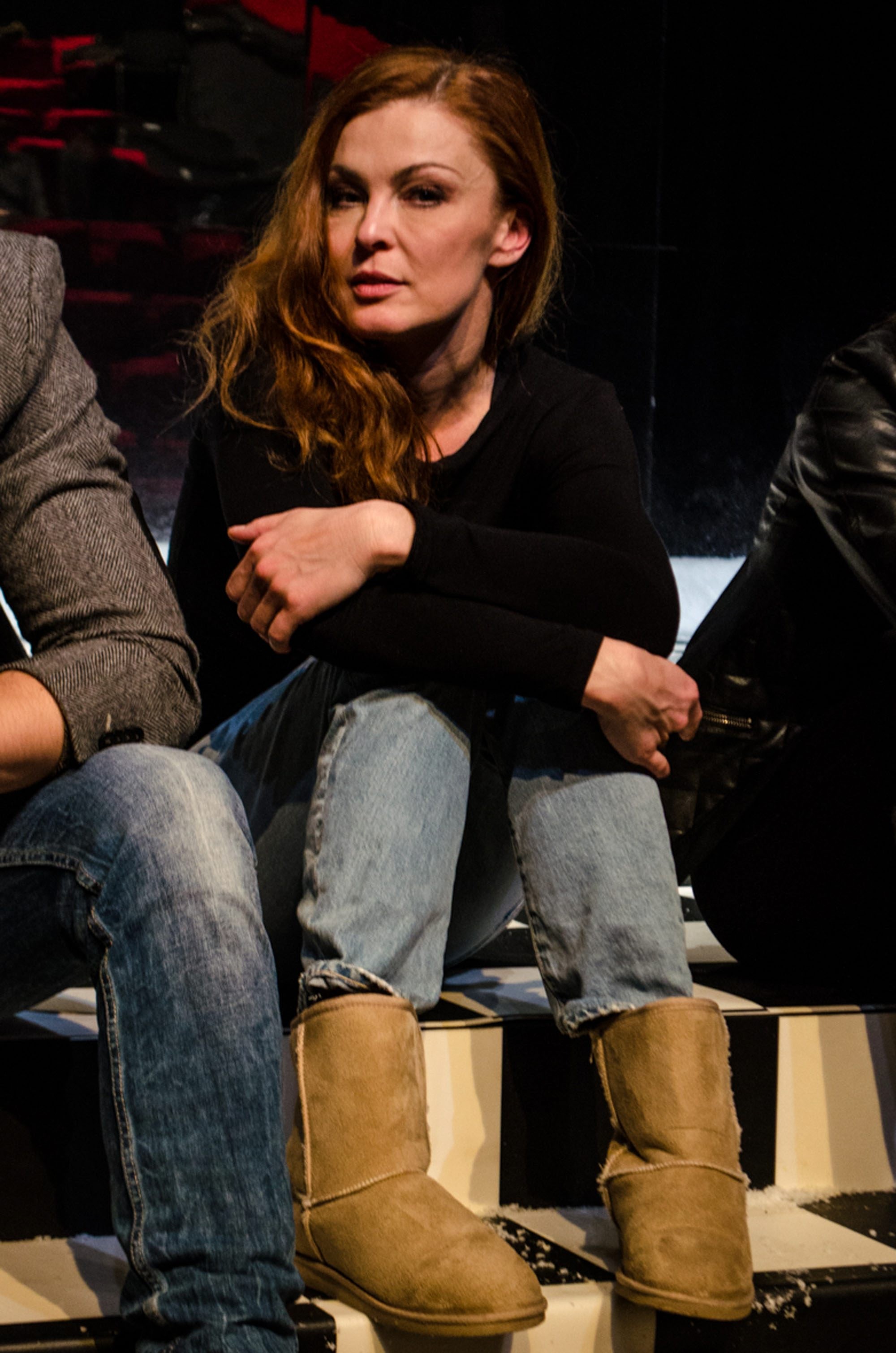 Herečka Elena Podzámska. 