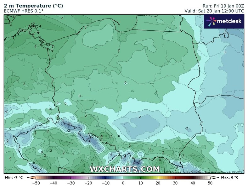 Na przeważającym obszarze kraju słupki rtęci mają balansować w pobliżu 0 st. C