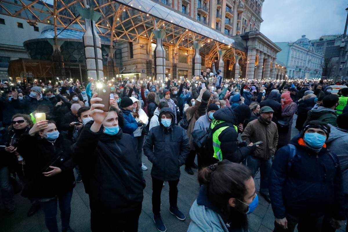 Demonstracja w MoskwieDostawca: PAP/EPA.
