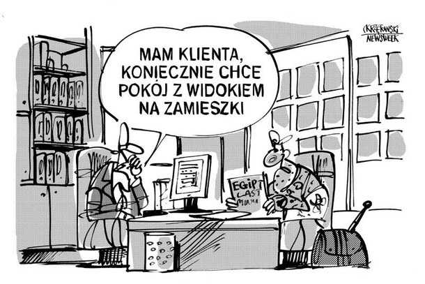 Z widokiem na zamieszki egipt krzętowski