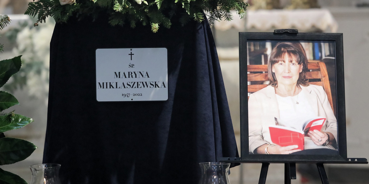 Pogrzeb Maryny Miklaszewskiej w Warszawie.