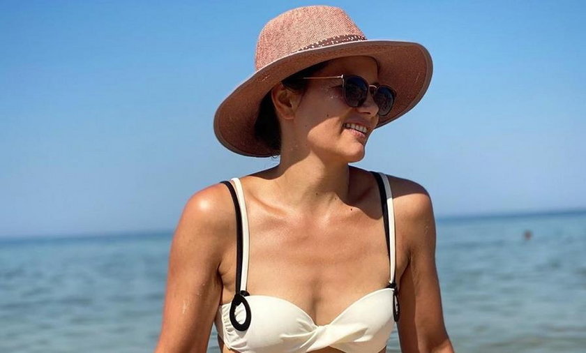 Agnieszka Sienkiewicz zamieściła daw zdjęcia w bikini