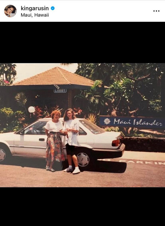 Kinga Rusin wraz z mamą na wyspie Maui