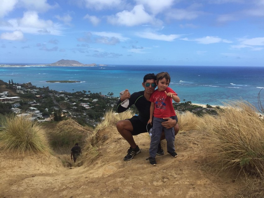 Miroslav sa sinom Lukom 