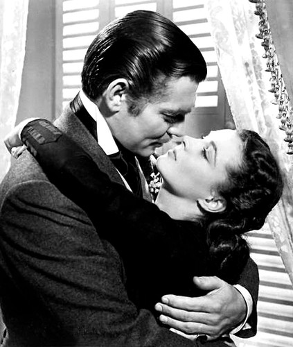 Clark Gable i Vivien Leigh, odtwórcy głównych ról w filmowej adaptacji 'Przeminęło z wiatrem'