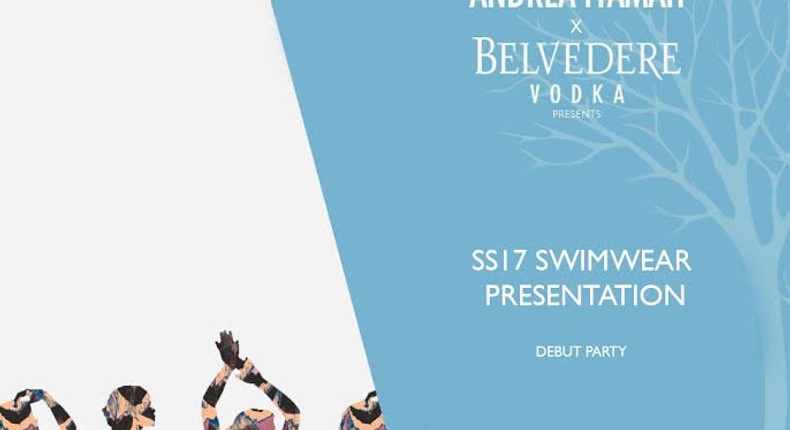 Designer collaborates with Belvedere Vodka to launch SS17 swimwear at Temple Muse