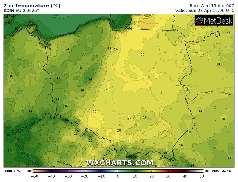 Temperatura wkrótce wystrzeli i pod koniec tygodnia miejscami może nieznacznie przekroczyć 20 st. C!