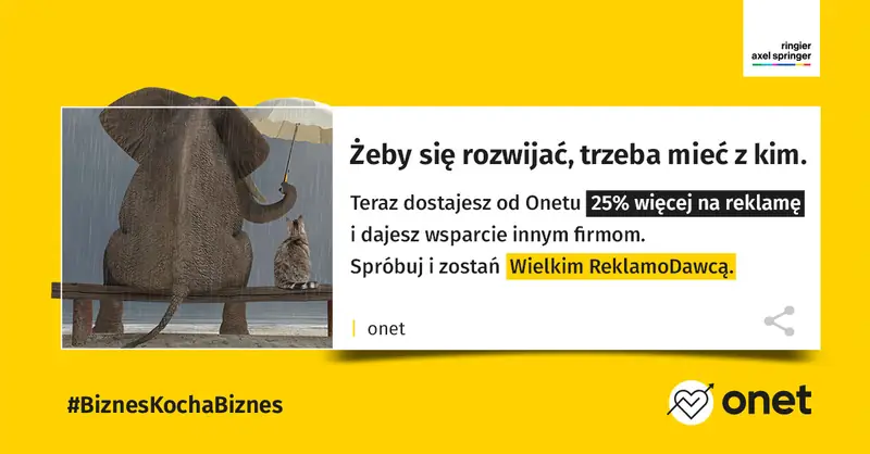 Biznes Kocha Biznes - nowa reklamowa akcja Onetu