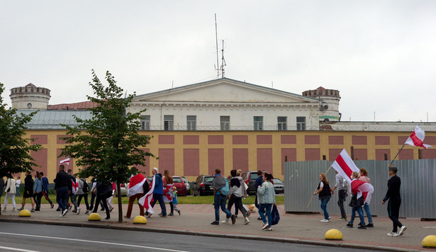 Protesty przed białoruskim więzieniem