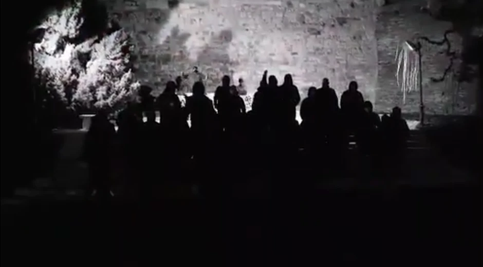 Anti antifa skrnavljenje Grobnice narodnih heroja na Kalemegdanu