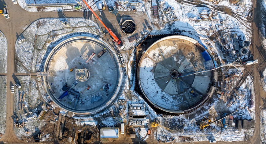 Trwa rozbudowa Wrocławskiej Oczyszczalni Ścieków