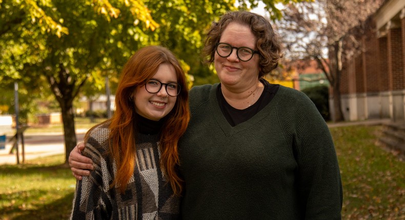 The author goes to the same college as her daughter, Siri.Photo credit: Paige Mast