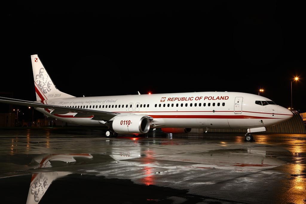 Rządowy boeing 737.