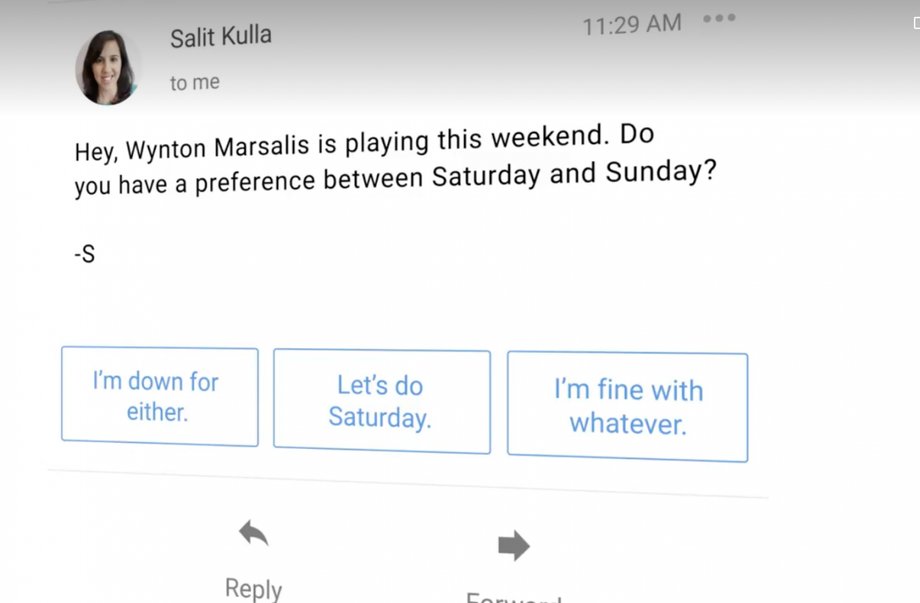 Usługa Google Smart Reply