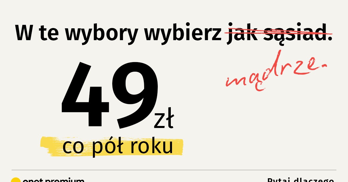 Wybierz mądrze. Subskrybuj ponownie Onet Premium w promocyjnej cenie [AUTOPROMOCJA]