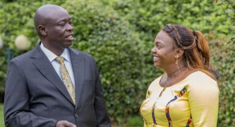 Rigathi Gachagua's with his family