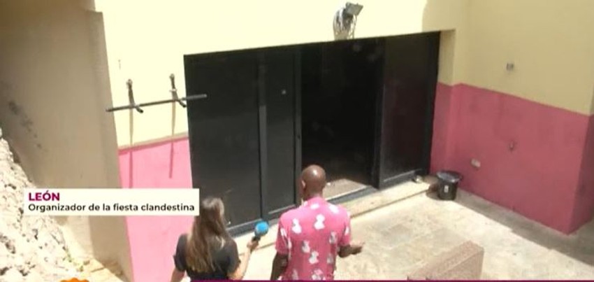 Ulaz u prostoriju u kojoj se održavala žurka