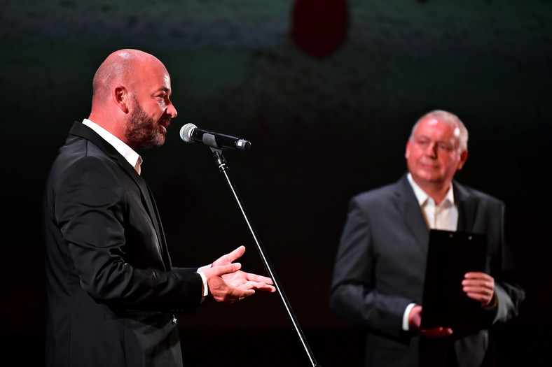 Jacek Sutryk and Roman Gutek during the opening gala