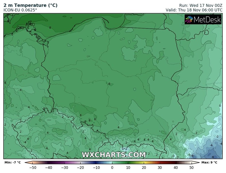 Temperatura nie spadnie poniżej 0 st. C