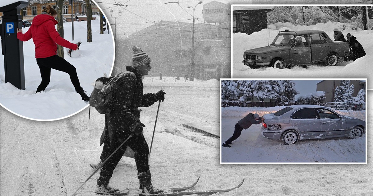 Szyny pękały, autobusy tonęły w śniegu, na ulicach wojsko. Tak wyglądała zima stulecia