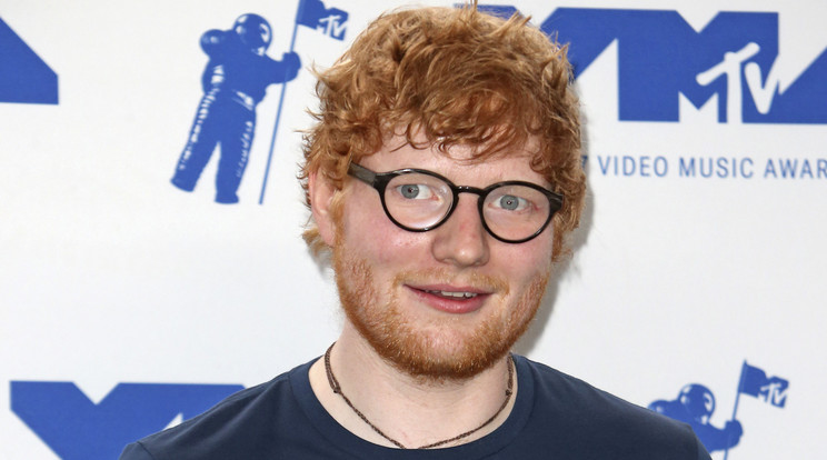Ed Sheeran az MTV Music Award díjátadón /Fotó: Northfoto