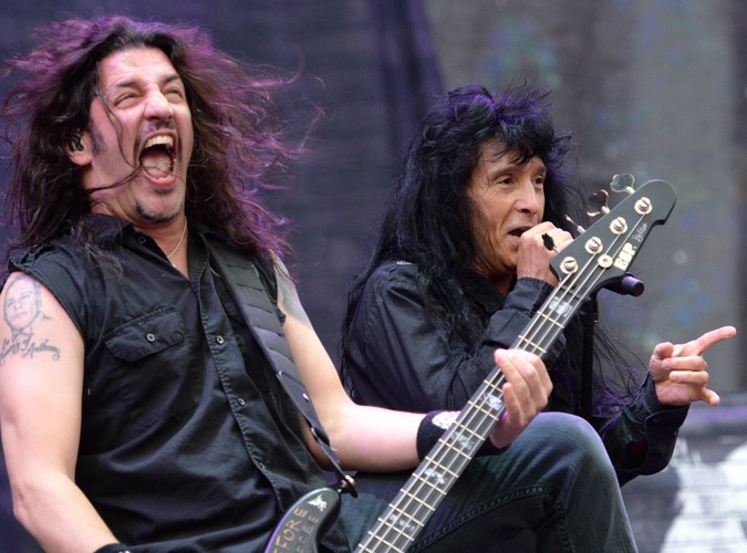 Joey Belladonna i Frank Bello. Anthrax na Sonisphere Festival 2014