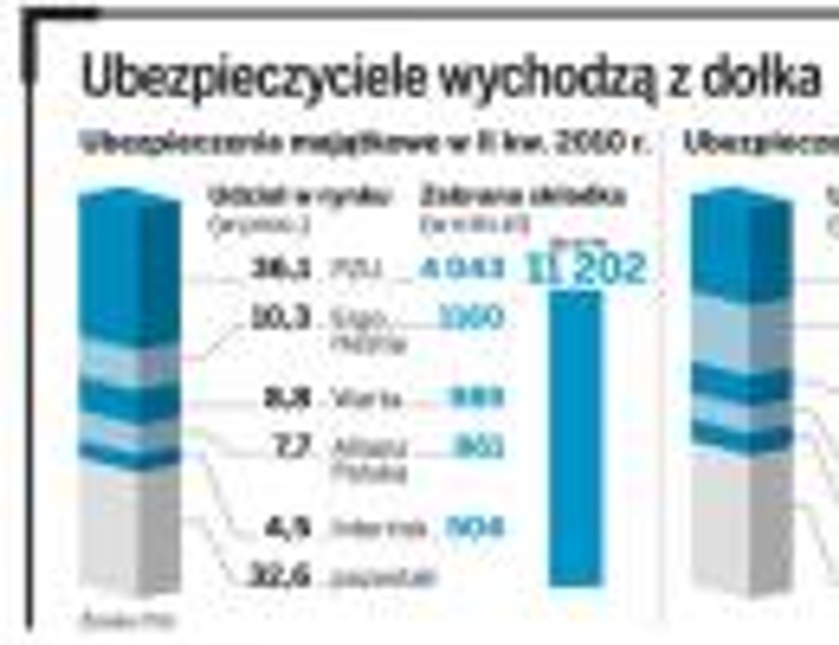 Ubezpieczyciele wychodzą z dołka