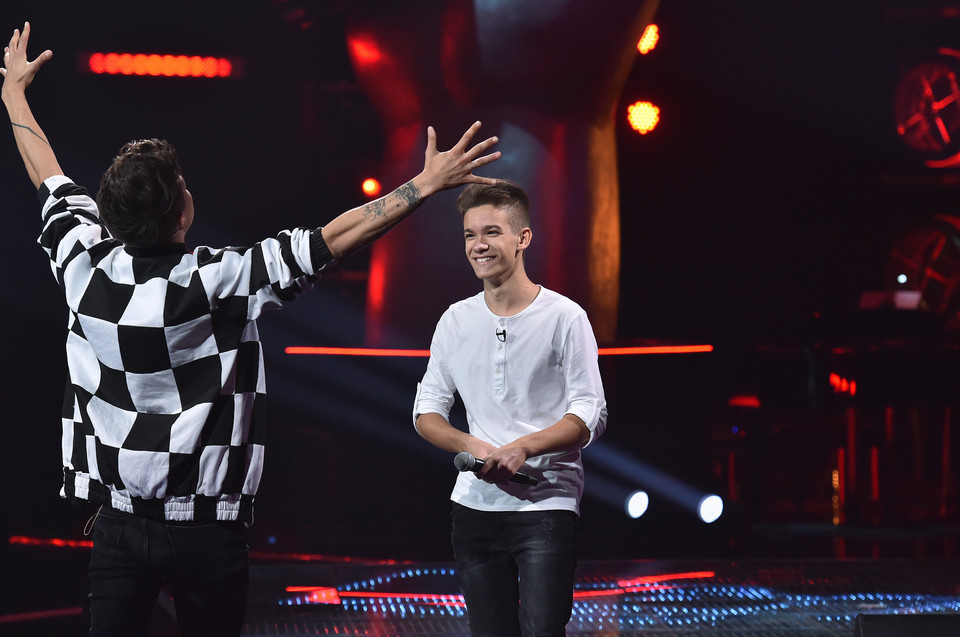 Kuba Szmajkowski w programie "The Voice Kids"