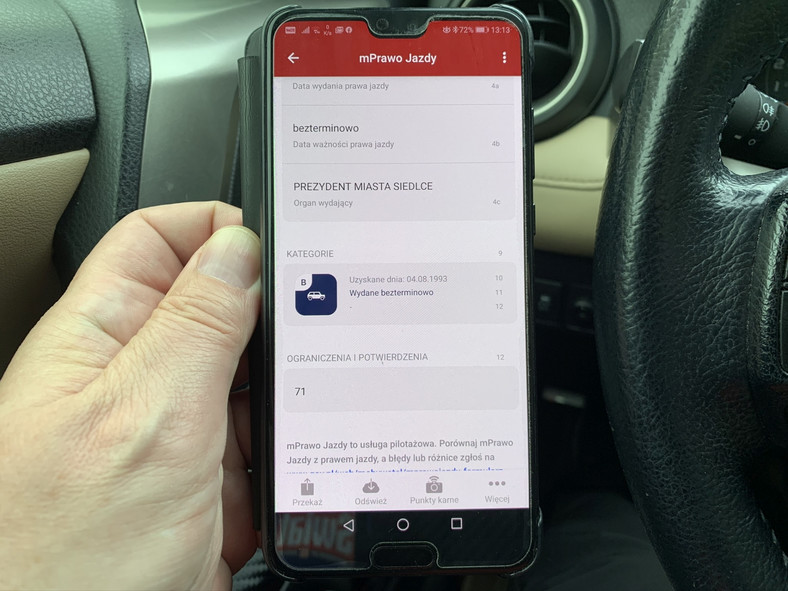mPrawo Jazdy w telefonie