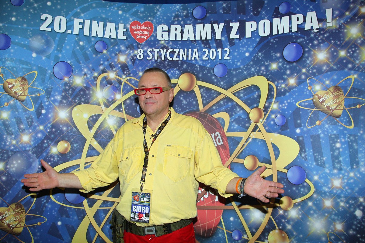 Jerzy Owsiak podczas 23 Finału WOŚP