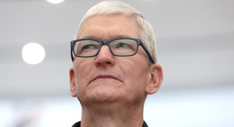 Apple CEO Tim Cook.Justin Sullivan via Getty Images