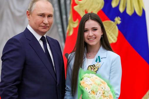 Władimir Putin i  Kamila Walijewa