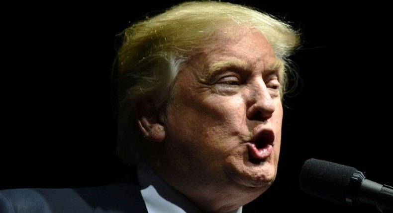 US President-elect Donald Trump speaks in Grand Rapids, Michigan, on December 9, 2016