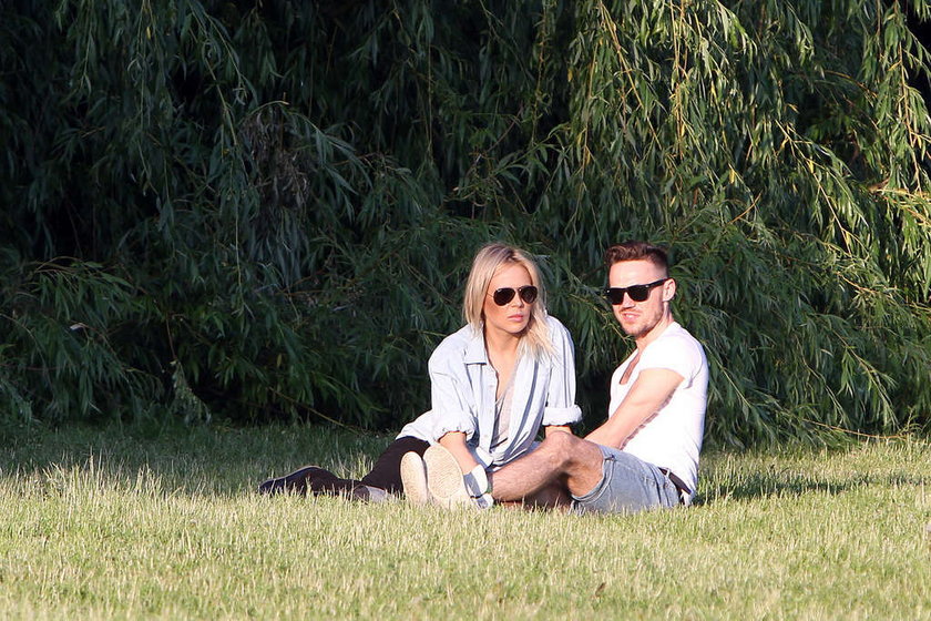 Maja Sablewska z partnerem na pikniku