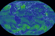 Mapa wiatrów na świecie, Earth Wind Map