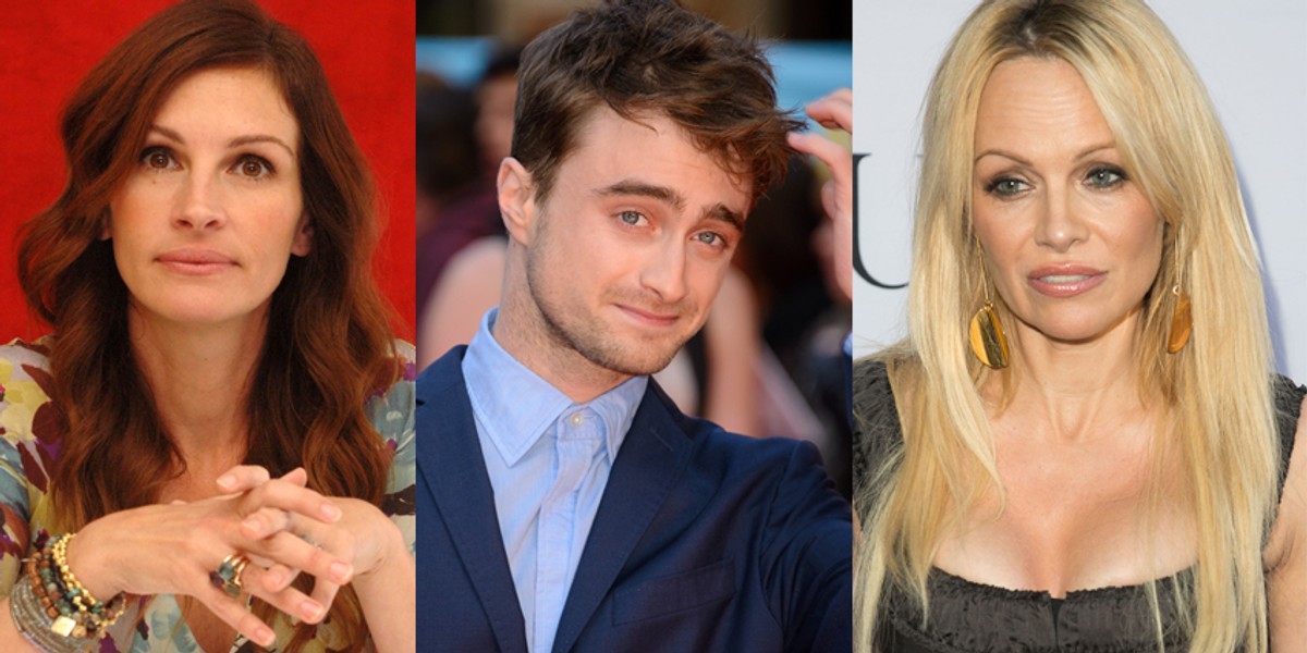 Julia Roberts, Daniel Radcliffe, Pamela Anderson