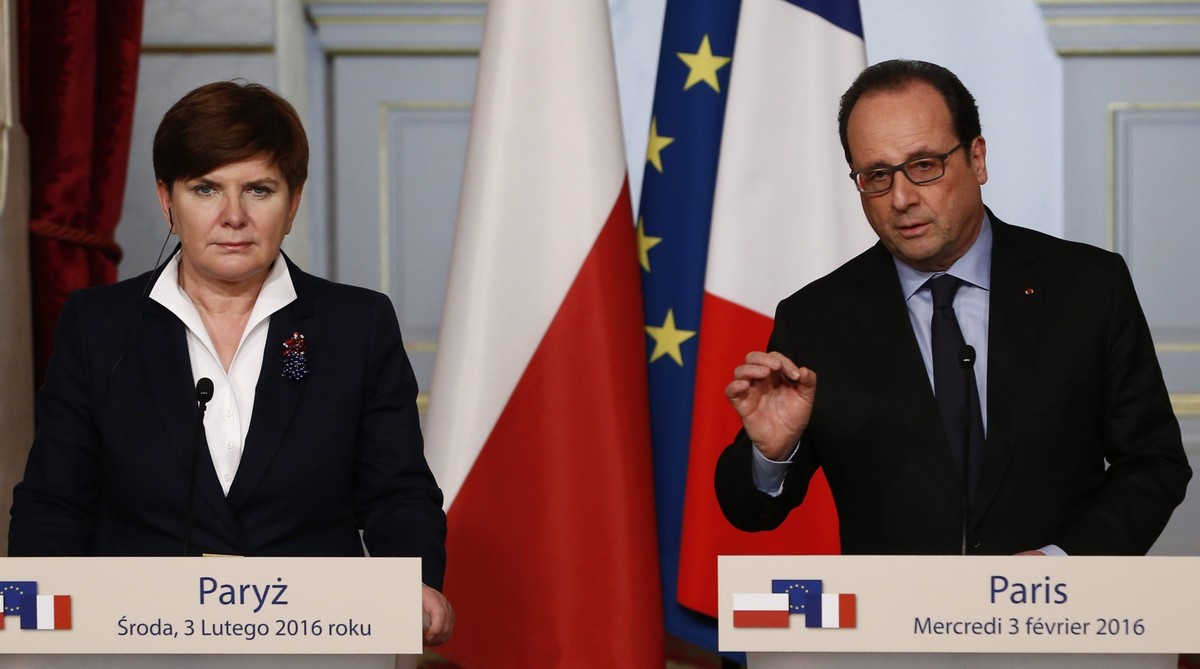 Beata Szydło i Francois Hollande rozmawiali o współpracy gospodarczej, w tym o sprawach jądrowych i modernizacji polskiej armii