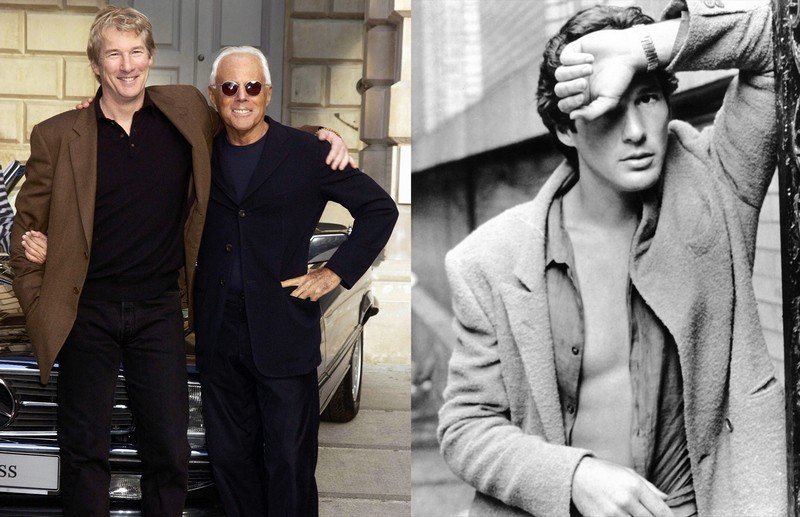 Giorgio Armani a Richard Gere.