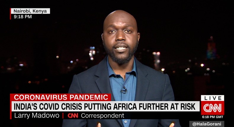 CNN correspondent Larry Madowo during his maiden appearance