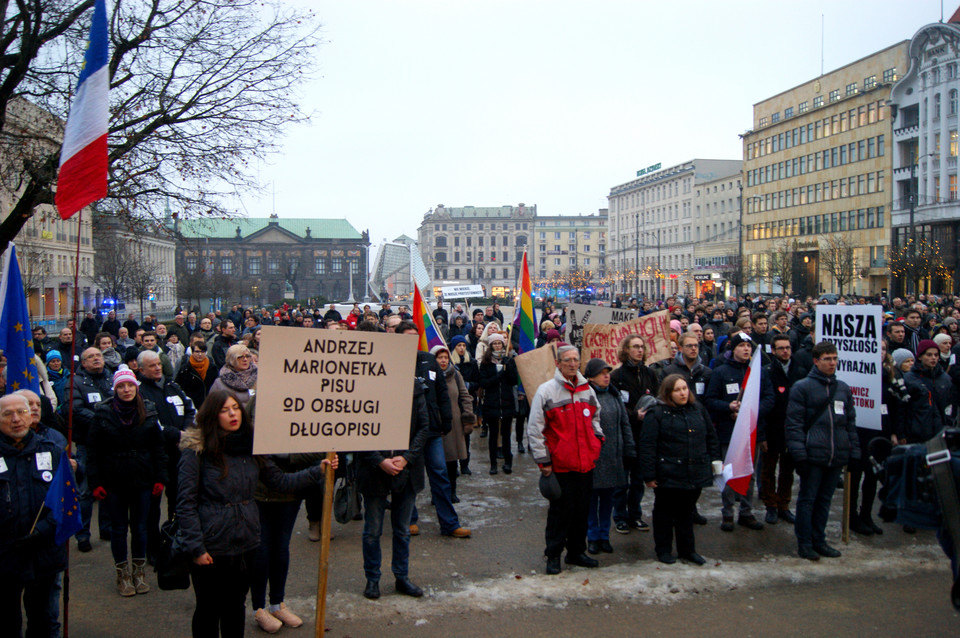 Protest student+-w w Poznaniu, fot. Glanc5