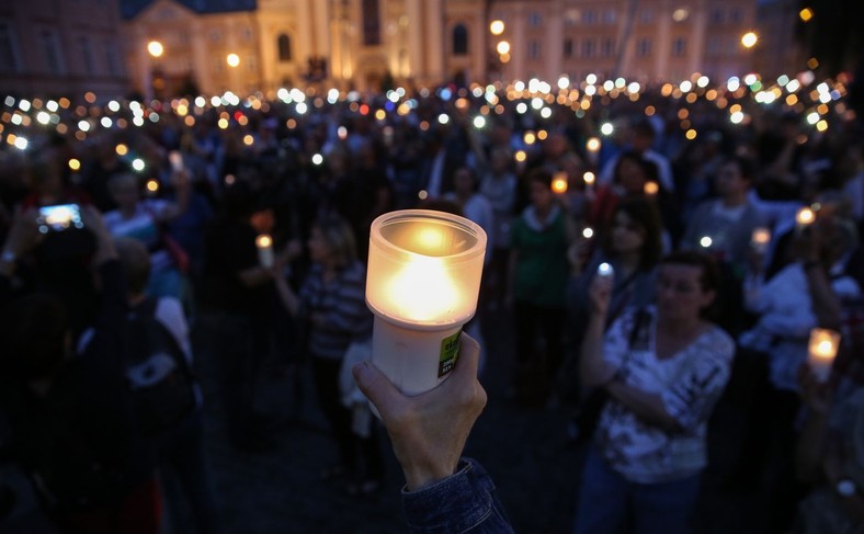 Protest w Warszawie przed SN