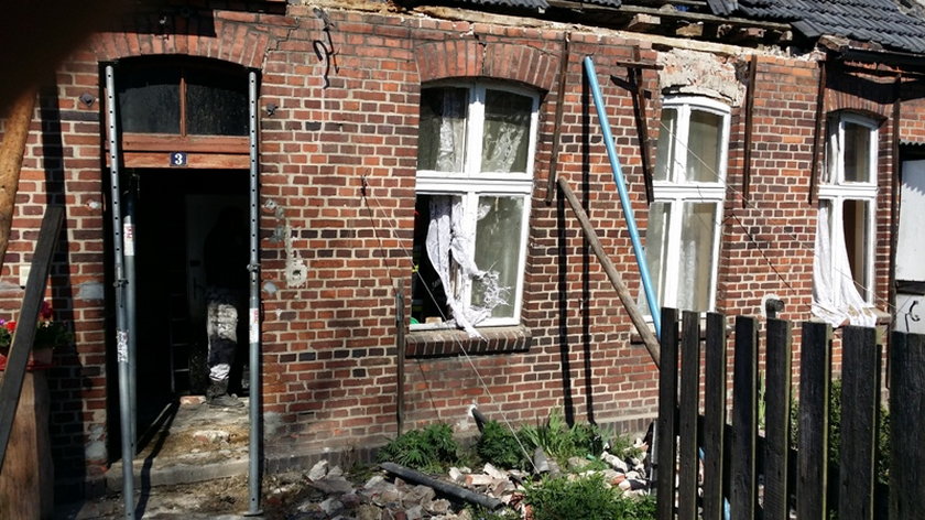 Wybuch butli z gazem poważnie uszkodził dom jednorodzinny